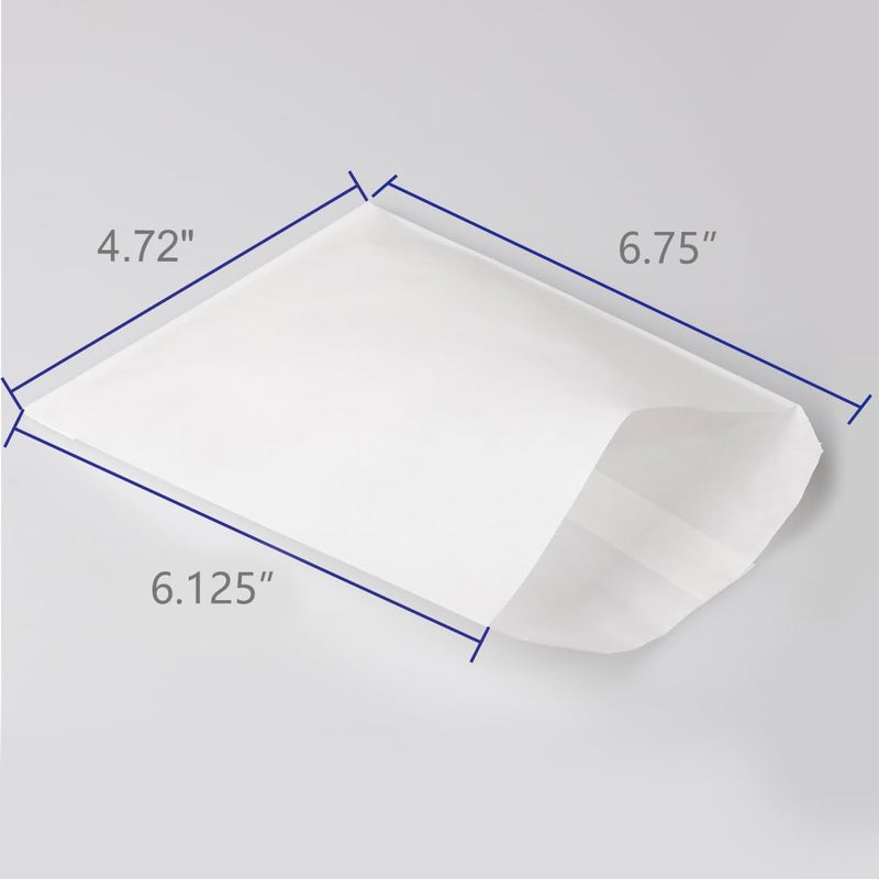 BagDream Glassine Waxed Paper Bags 4.72x6.75 Inches Pack of 100 Small Flat Glassine Envelopes, Paper Bags for Popcorn, Cookies, Small Gifts - Image 2